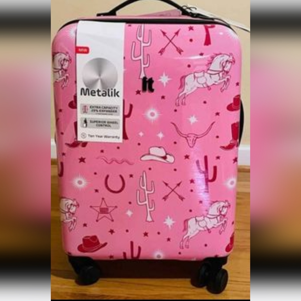 Metalik Pink Cowgirl Carryon